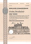 Berliner Commerzbank Genussschein - Aktie