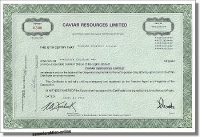 Caviar Resources Limited