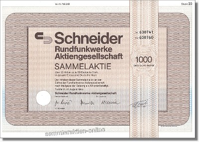 Schneider Rundfunkwerke Aktiengesellschaft