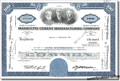 Marquette Cement Manufacturing Company