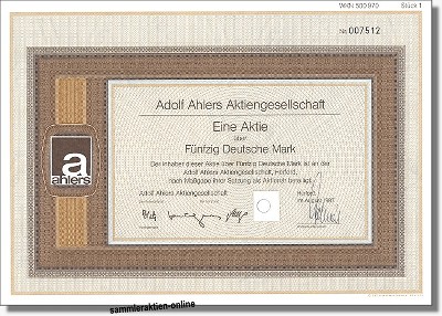 Adolf Ahlers Aktiengesellschaft