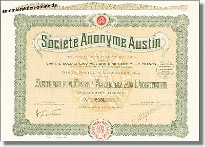 Austin - Societe Aonyme Austin