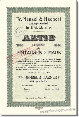 Fr. Hensel & Haenert Aktiengesellschaft