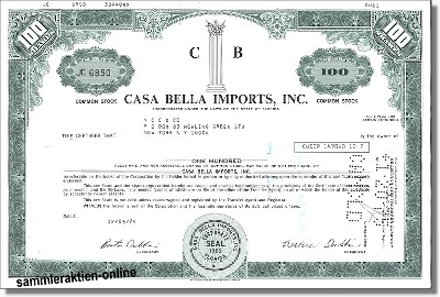 Casa Bella Imports, Inc.