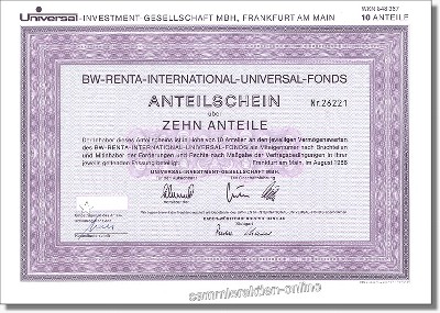 BW-Renta Fonds - Universal Investment