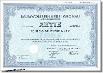 Baumwollspinnerei Gronau Aktiengesellschaft