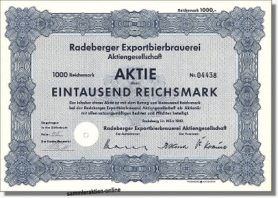 Radeberger Exportbierbrauerei AG
