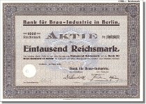 Bank für Brau-Industrie in Berlin