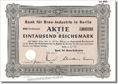 Bank für Brau-Industrie in Berlin