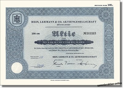 Hein, Lehmann & Co. Aktiengesellschaft