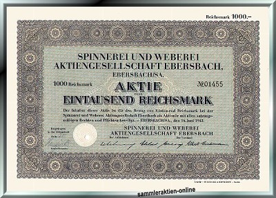 Spinnerei und Weberei AG Ebersbach