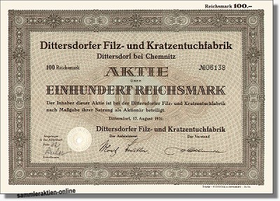 Dittersdorfer Filz- und Kratzentuchfabrik AG