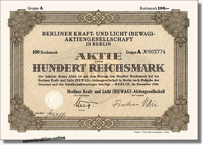 Berliner Kraft- und Licht Aktiengesellschaft - BEWAG AG