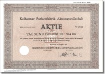 Kelheimer Parkettfabrik Aktiengesellschaft