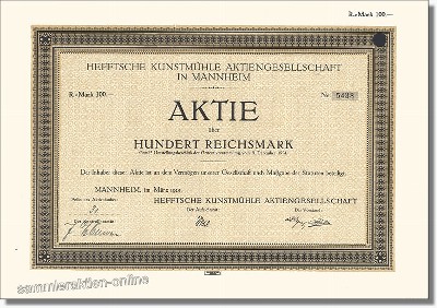Hefftsche Kunstmühle AG