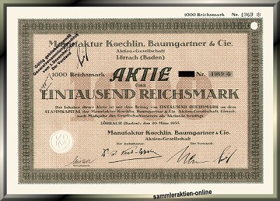 Manufaktur Koechlin, Baumgartner & Cie. AG