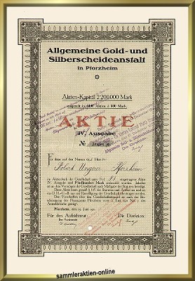 Allgemeine Gold- und Silberscheideanstalt - Agosi