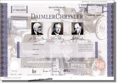 DaimlerChrysler AG - Musterdruck