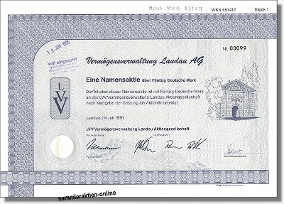 VVL Vermögensverwaltung Landau AG