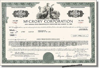 Mc Crory Corporation