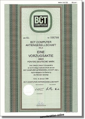 BCT Computer Aktiengesellschaft