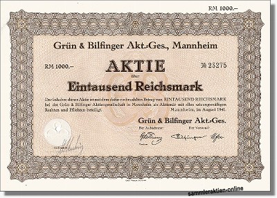 Grün & Bilfinger AG, Mannheim