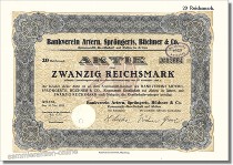 Bankverein Artern, Spröngerts, Büchner & Co. KGaA