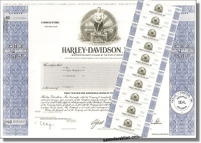Harley Davidson Inc. - Musterdruck, 10er