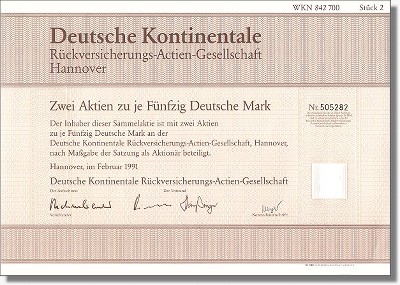 Deutsche Kontinentale Rückversicherungs-Actien-Gesellschaft