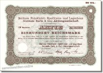 Berliner Paketfahrt- Speditions- und Lagerhaus AG, heute Schenker
