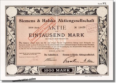 Siemens & Halske AG - Nachdruck