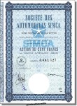 SIMCA - Societe des Automobiles Simca