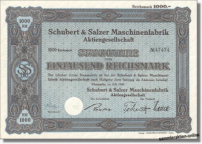 Schubert & Salzer Maschinenfabrik - Rieter
