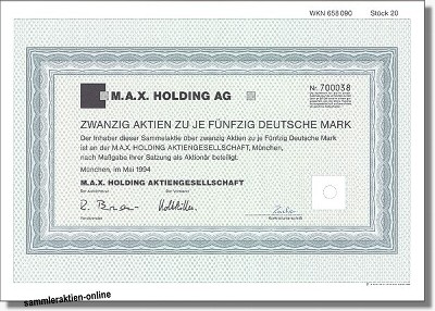 M.A.X. Holding AG