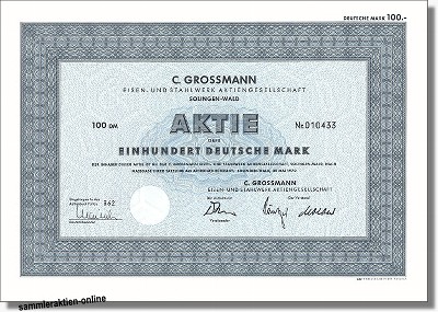 C. Grossmann Eisen- und Stahlwerk AG