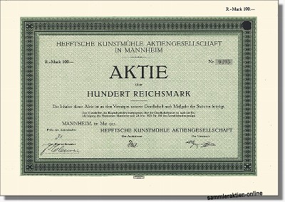 Hefftsche Kunstmühle AG