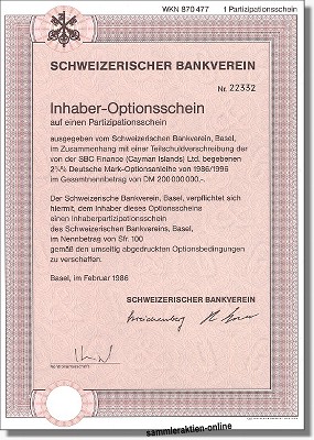 Schweizerischer Bankverein - UBS