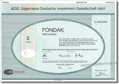 Adig - Fondak (ältester deutscher Aktienfond)