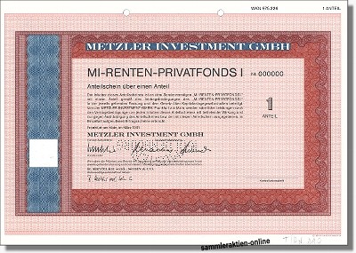 Metzler Investment GmbH - MI-Renten