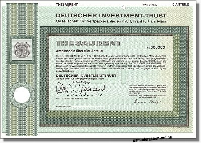 Deutscher Investment Trust - DIT Thesaurent