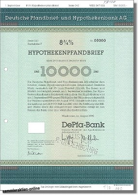 Deutsche Pfandbrief- und Hypothekenbank AG - <b>DePfa</b>