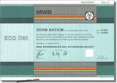 MWB Messwandler-Bau Aktiengesellschaft