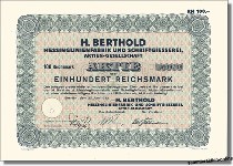H. Berthold Aktiengesellschaft