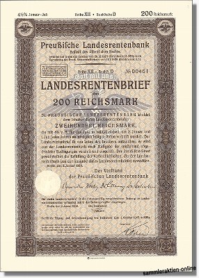 Preußische Landesrentenbank - heute Postbank