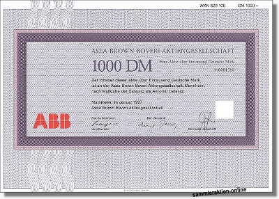 Asea Brown Boveri Aktiengesellschaft ABB