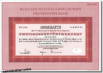 Berliner Handels-Gesellschaft - Frankfurter Bank - BHF