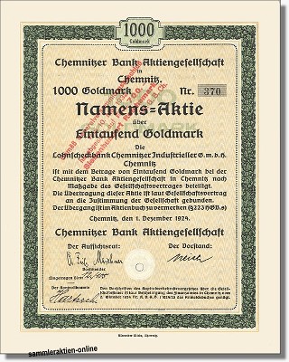 Chemnitzer Bank Aktiengesellschaft