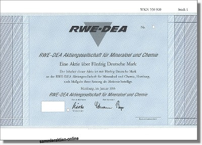 RWE-DEA Aktiengesellschaft für Mineraloel und Chemie