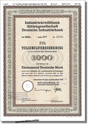 IKB Industriekreditbank AG - Deutsche Industriebank