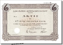 Lang-Papier Aktiengesellschaft